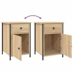 vidaXL Table de chevet chêne sonoma 40x42x60 cm bois d'ingénierie