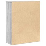 vidaXL Bibliothèque sonoma gris 60x24x76 5 cm bois d'ingénierie