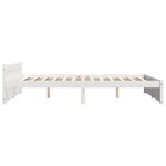 vidaXL Cadre de lit sans matelas blanc bois massif 140x190 cm