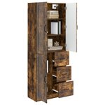 vidaXL Ensemble de Meubles 2 Pièces Chêne fumé Bois d'ingénierie