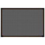 vidaXL Moustiquaire extensible pour fenêtres Marron (100-193)x75 cm