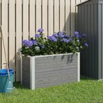 vidaXL Jardinière surélevée Gris 75 x 30 x 22 cm WPC et Aluminium
