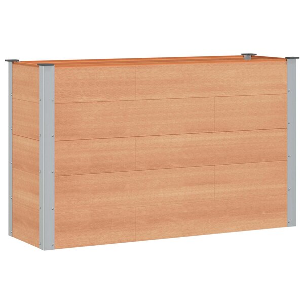 vidaXL Jardinière surélevée Marron 150 x 50 x 91 cm WPC et Aluminium