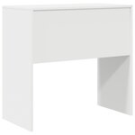 vidaXL Bureau d'écriture Blanc MDF 80 x 40 x 76 cm Style simple
