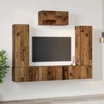vidaXL Ensemble meuble TV 7 Pièces Bois ancien 180 x 30 x 120 cm
