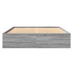 vidaXL Cadre de lit sans matelas sonoma gris 160x200cm bois ingénierie