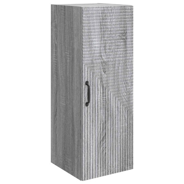 vidaXL Armoire Murale Sonoma gris 33 x 34 5 x 90 cm Bois d'ingénierie