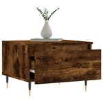 vidaXL Tables basses 2 Pièces chêne fumé 50x46x35 cm bois d'ingénierie
