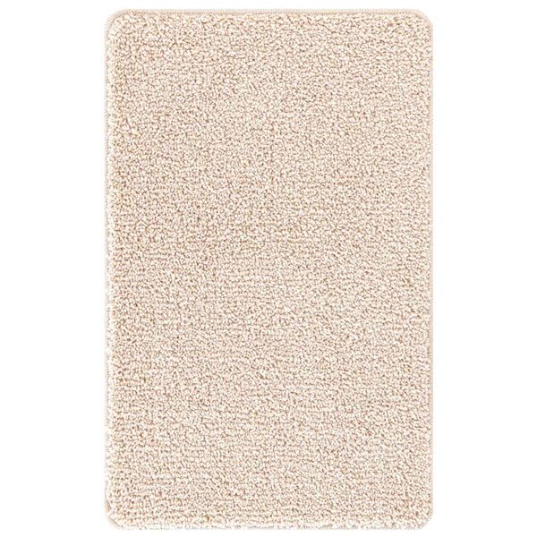 vidaXL Tapis de bain antidérapant Crème 60 x 90 cm PP