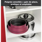 TEFAL L6849102 Ingenio Performance Batterie de cuisine 10 pieces, Induction + Four, Poeles, Casseroles, Poignée, Fabriqué en France