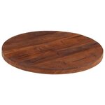vidaXL Dessus de table Ø 40x2 5 cm rond bois massif de récupération