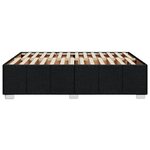 vidaXL Cadre de lit sans matelas noir 140x190 cm tissu