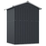 vidaXL Abri de jardin Anthracite 126x97 5x177 cm Acier galvanisé