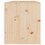 vidaXL Armoires murales 2 Pièces 45x30x35 cm Bois de pin massif