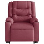 vidaXL Fauteuil inclinable rouge bordeaux tissu