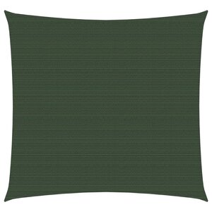 vidaXL Voile d'ombrage 160 g/m² Vert foncé 5x5 m PEHD