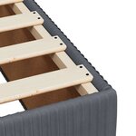 vidaXL Sommier à lattes de lit avec matelas Gris foncé 100x200 cm