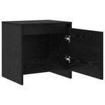 vidaXL Cabinet de chevet Chêne noir 45 x 34 x 44 5 cm