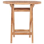 vidaXL Table pliable de jardin 45 cm Bois de teck solide