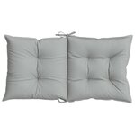 vidaXL Coussins de chaise à dossier bas lot de 6 gris clair mélangé