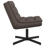 vidaXL Chaise pivotante Marron 63 x 75 x 76 cm PU brillant
