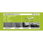 Madison housse de bain de soleil 210 x 75 x 40 cm gris