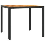 vidaXL Ensemble à manger de jardin coussins 5Pièces Noir Résine tressée