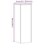 vidaXL Support pour plantes blanc 33x33x100 cm bois d'ingénierie