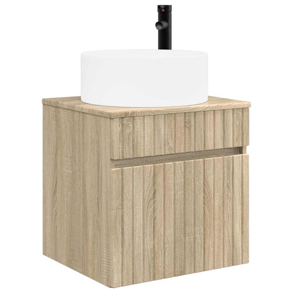 vidaXL Meuble de lavabo mural Chêne Sonoma 49 x 44 5 x 65 5 cm
