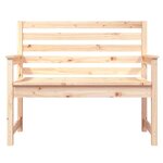 vidaXL Banc de jardin 109x48x91 5 cm bois massif de pin