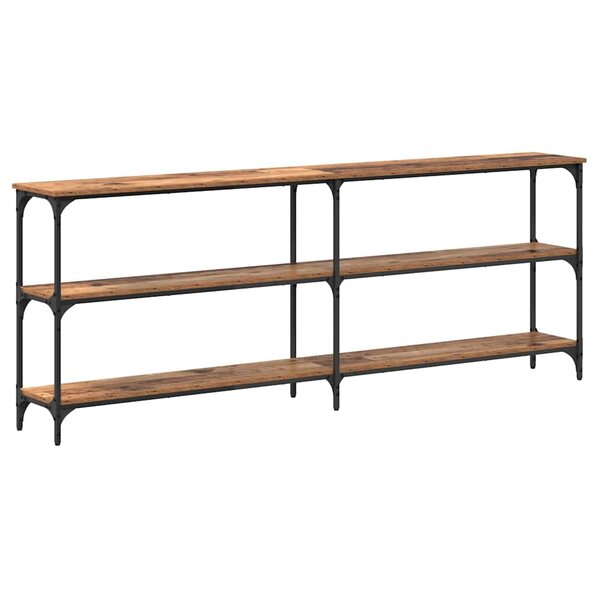 vidaXL Table console Bois Ancien 200 x 29 x 75 cm