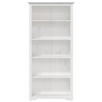 vidaXL Bibliothèque BODO blanc 82x40x173 cm bois pin massif 5 niveaux
