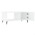 vidaXL Table basse blanc 90x50x40 cm bois d'ingénierie