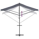 vidaXL Auvent autoportant bleu et blanc 600x300 cm tissu et acier