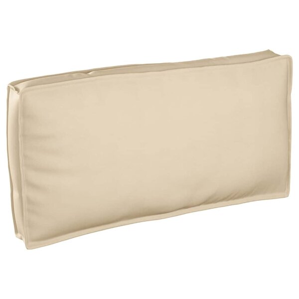 vidaXL Coussin pour assise / dossier de palette Beige 120 x 60 x 12 cm
