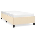 vidaXL Cadre de lit sans matelas crème 100x200 cm tissu