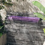 vidaXL Déversoir pour cascade avec LED RVB Inox 108 cm