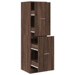 vidaXL Armoire apothicaire chêne marron 40x41x144 5 cm bois ingénierie