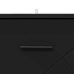 vidaXL Cabinet de chevet Noir 38 x 38 x 66 cm Bois d'ingénierie