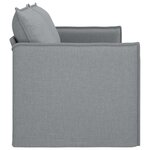 vidaXL Canapé Gris clair 196 x 82 x 85 cm tissu