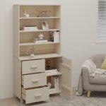 vidaXL Buffet HAMAR Bois massif de pin Marron miel