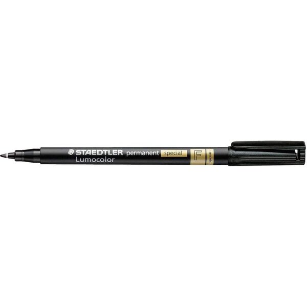 Marqueur Lumocolor permanent spécial 319F Pointe Fine Noir STAEDTLER