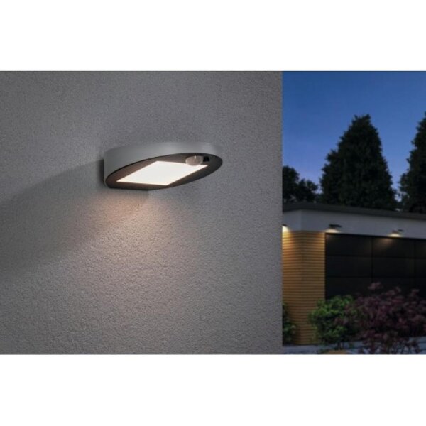Applique solaire LED Ryse avec détecteur noir