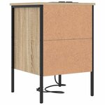 vidaXL Cabinet de chevet 2 Pièces Chêne sonoma 42 x 41 x 61 cm