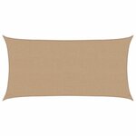 vidaXL Voile d'ombrage 160 g/m² Taupe 2 5x4 5 m PEHD