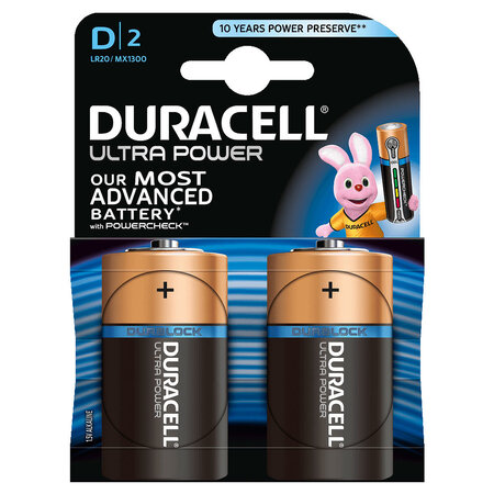 Duracell Ultra Power D (par 2)