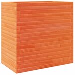 vidaXL Jardinière cire marron 70x40x68 5 cm bois de pin massif