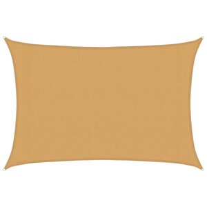 vidaXL Voile d'ombrage 160 g/m² rectangulaire sable 3x5 m PEHD