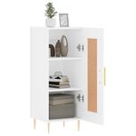vidaXL Buffet blanc 34 5x34x90 cm bois d'ingénierie