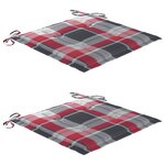 vidaXL Chaises de jardin avec table à thé et coussins Acacia solide